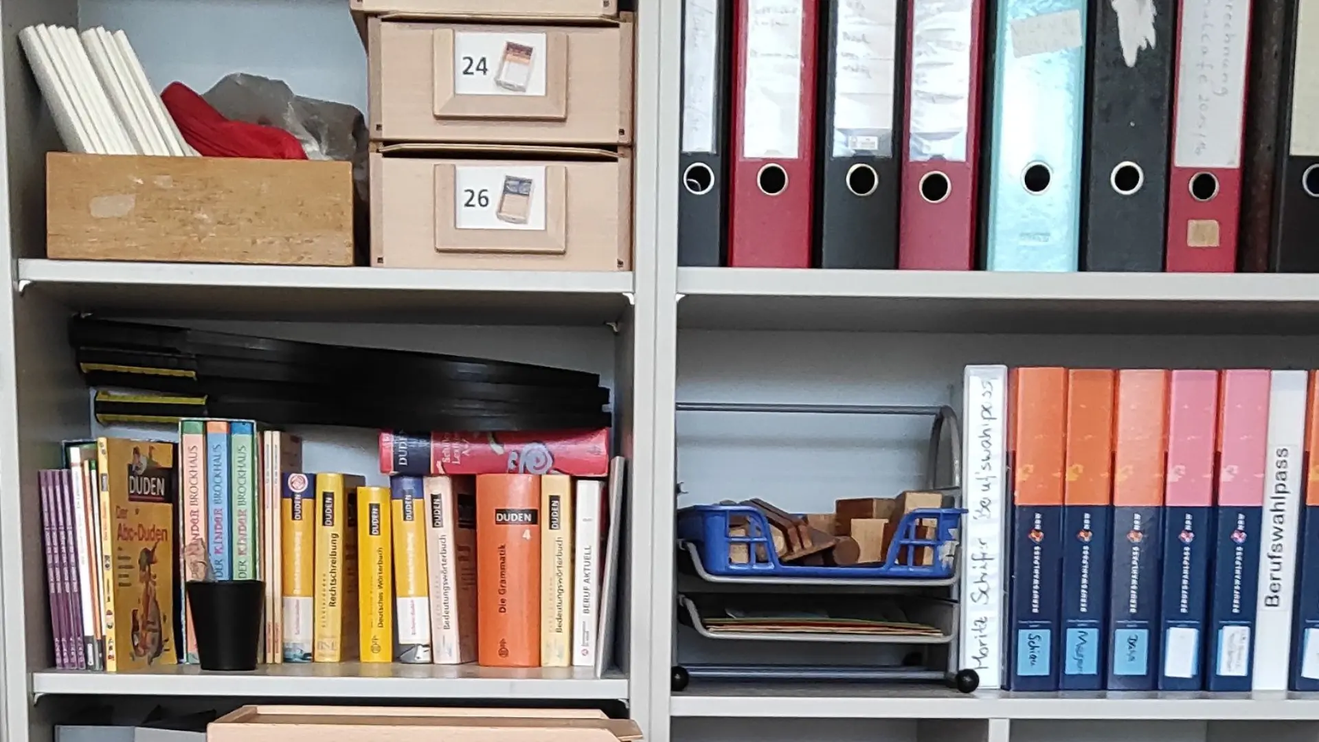 Materialschränke der Sekundarstufe I der LVR-Schule am Königsforst